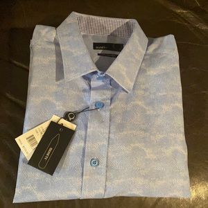 NWT QUIETI Men’s LS Shirt, Contrast Cuff